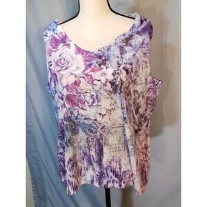 Sleeveless Purple top